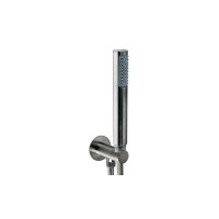 Душевой набор Bossini Zen Inox ручной душ со шлангом и держателем матовая сталь INC004.075