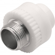 Муфта комбинированная Thermolight PP-R 20x3/4 НР белая 1620507 Муфта комбинированная Thermolight PP-R 20x3/4 НР белая 1620507