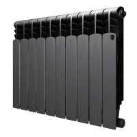 Радиатор биметаллический Royal Thermo Revolution Bimetall 500 2.0 10 секций Noir Sable 1425271