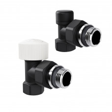 Набор термостатический угловой Royal Thermo Design 1/2 M30x1.5 черный НС-1640381