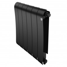 Радиатор биметаллический Royal Thermo Infinity 500 Noir Sable VR80 6 секций нижнее подключение НС-1658384