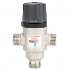 Клапан термосмесительный Varmega 3/4 НР 30-65 °C Kvs 1.6 боковое смешение VM17202