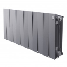 Радиатор биметаллический Royal Thermo PianoForte 300 12 секций боковое подключение серебристый 1682341 Радиатор биметаллический Royal Thermo PianoForte 300 12 секций боковое подключение серебристый 1682341