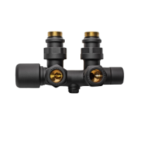 Узел нижнего подключения угловой FAR M24x19 - 1/2 HP черный матовый FL 0264 C12NO