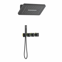 Душевая система встроенная с термостатом Timo Petruma SX-5249/03SM черный SX-5249/03SM