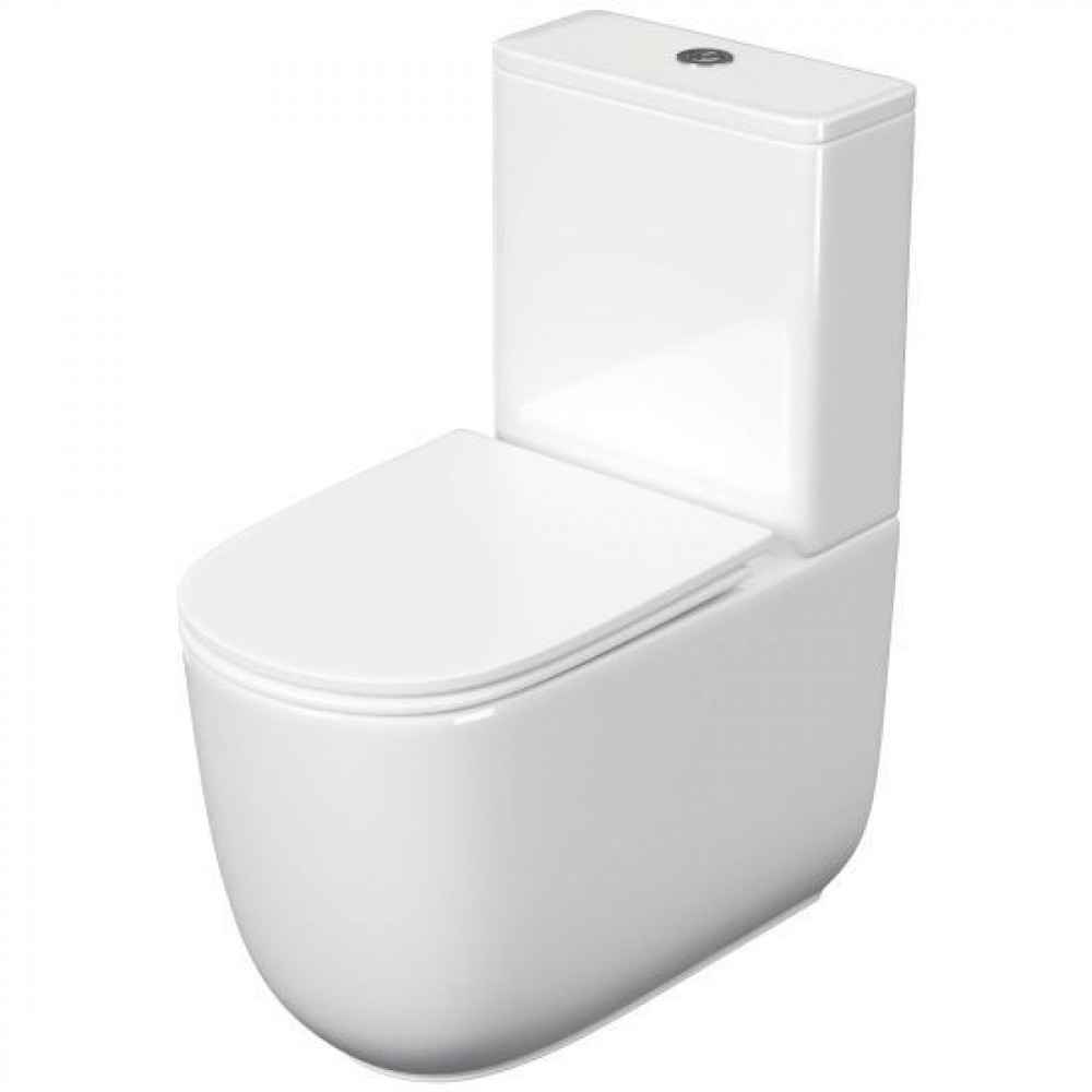 Унитаз напольный безободковый Aquatek Optima Plus Square смыв торнадо 620x355x790 мм AQ4451-00