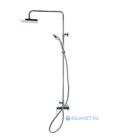 Душевая стойка со смесителем без излива Bravat Opal F9125183CP-A-RUS