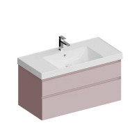 Тумба подвесная Kerama Marazzi Cubo 100 см с ящиками мальва матовая CUB.100.2\MAL