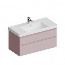 Тумба подвесная Kerama Marazzi Cubo 100 см с ящиками мальва матовая CUB.100.2\MAL