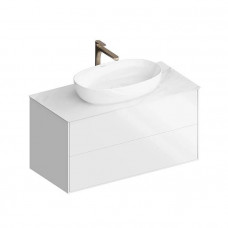 Тумба подвесная Kerama Marazzi Plaza Modern 100x48 см 2 ящика белая PLB.M.1