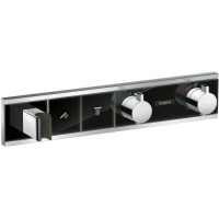 Термостат hansgrohe RainSelect скрытого монтажа для 2 потребителей черный/хром 15355600