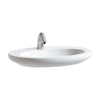 Раковина-чаша Laufen Alessi One 75х52х9 см 1 отверстие LCC белый 8.1897.2.400.104.1