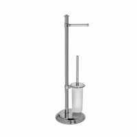 Стойка с аксессуарами Colombo Design Hermitage 73 см ерш и держатель т/б хром B3318.CR