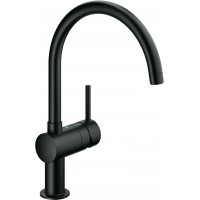Смеситель для кухонной мойки GROHE Minta с C-изливом черный бархат 32917KS0
