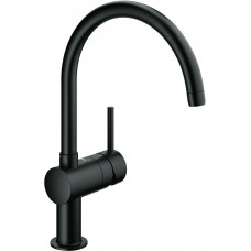 Смеситель для кухонной мойки GROHE Minta с C-изливом черный бархат 32917KS0