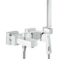 Смеситель для ванны GROHE Eurocube с душевым гарнитуром хром 23141000