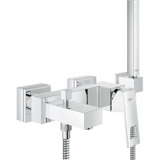 Смеситель для ванны GROHE Eurocube с душевым гарнитуром хром 23141000