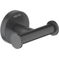 Крючок двойной Aquanet Оберон матовый черный AQ4202MB