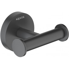 Крючок двойной Aquanet Оберон матовый черный AQ4202MB