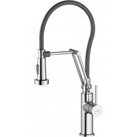Смеситель для кухни Aquanet Европа профессиональный 2 jet хром AQ1388CR