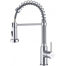 Смеситель для кухни Aquanet Европа профессиональный 2 jet хром AQ1387CR