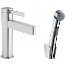 Смеситель для раковины hansgrohe Finoris 113 мм с гигиеническим душем 76210000