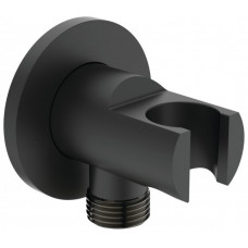 Держатель с подключением душевой лейки Ideal Standard Idealrain 1/2 матовый черный BC807XG