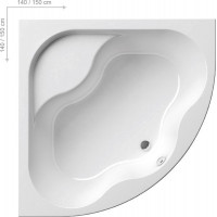 Ванна акриловая RAVAK Gentiana 150х150 см CG01000000