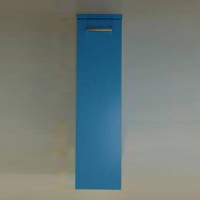 Пенал для ванной Idea Stella 25x98x34 см подвесной правый голубой 03062DX