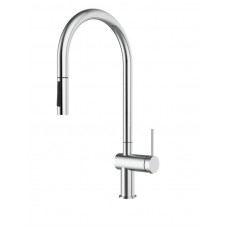 Смеситель для кухни AQUAme Cucina с выдвижным U-изливом хром AQM9901CR Смеситель для кухни AQUAme Cucina с выдвижным U-изливом хром AQM9901CR