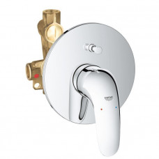 Смеситель для ванны GROHE Eurostyle комплект внешняя и встраиваемая части хром 23730003 Смеситель для ванны GROHE Eurostyle комплект внешняя и встраиваемая части хром 23730003