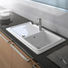 Кухонная мойка Duravit Cassia 86х51 см встраиваемая белая 7513860000