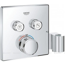 Термостат для душа GROHE Grohtherm SmartControl внешняя часть на 2 выхода с держателем хром 29125000