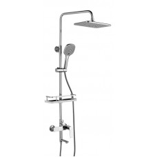 Душевая система Rossinka Silvermix RS27-46 с изливом и верхней лейкой Тропический дождь RS27-46
