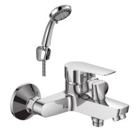 Смеситель для ванны Rossinka Silvermix S35-31 с коротким изливом хром S35-31