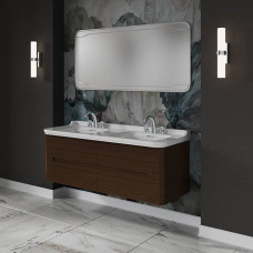 Комплект подвесной/напольной мебели Kerasan Waldorf 150 см с 4 ящиками темный орех 4143K1bi/cr / 925446