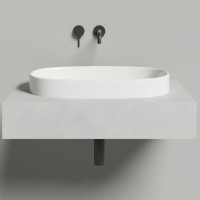 Раковина встраиваемая сверху Salini Greca 64.5х38.5х16.8 см S-Stone белый матовый 1803201M
