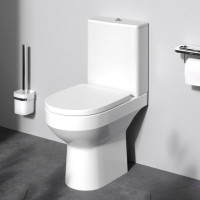 Унитаз-компакт напольный AM.PM Gem безободковый FlashClean без сиденья C708600WH