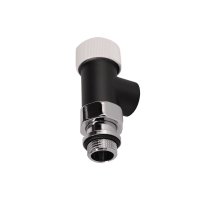 Вентиль на подачу осевой SR Rubinetterie Tondera 1/2 термостатический черный матовый 0631-1500VC0S