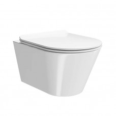 Унитаз подвесной Kerama Marazzi Plaza Modern 36х53 см безободковый KMPMWc53GWh2