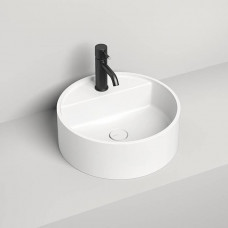 Раковина накладная Salini Armonia Top 202 45х45х11.6 см 1 отв. S-Sense белый глянцевый 130117G
