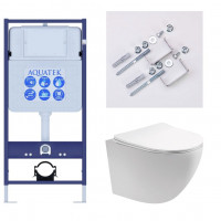Комплект инсталляции 3 в 1 AQUATEK Европа T с унитазом AQ1900T-00 без клавиши SET AQUATEK ЕВРОПА T-KKI2