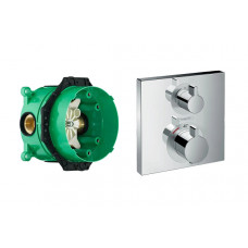 Комплект термостатического смесителя для душа Hansgrohe Ecostat Square 15714000/01800180 15714000S Комплект термостатического смесителя для душа Hansgrohe Ecostat Square 15714000/01800180 15714000S