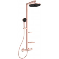 Душевая система с термостатом Ideal Standard ALU+ Ø 260/100 мм полки 130 и 208 мм BD583RO