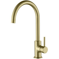 Смеситель для кухни Aquanet Европа шлифованное золото AQ1382BG