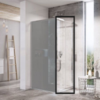 Неподвижная стенка для душевой двери RAVAK Blix Slim BLSPS-90 блестящая Transparent X9BM70C00Z1
