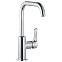 Смеситель для раковины Kludi PureSolid 205 мм со сливным гарнитуром 5 л/мин 340250575