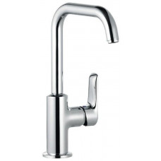Смеситель для раковины Kludi PureSolid 205 мм со сливным гарнитуром 5 л/мин 340250575