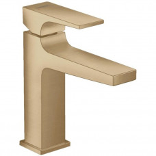 Смеситель для раковины Hansgrohe Metropol 110 однорычажный с донным клапаном Push-Open шлифованная бронза 32507140