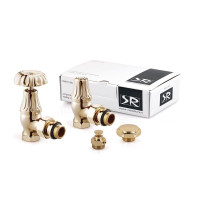 Комплект вентилей SR Rubinetterie Floral Old Style 1/2 угловой светлое золото K337-1500T000